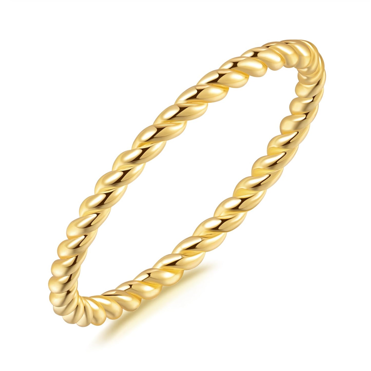 LOUISE VELLA 14K Gold Rings for Women Rings for Women Non Tarnish Rings for Women Gold Beauty In Simplicity Understated Rings Gold 56789 (7)