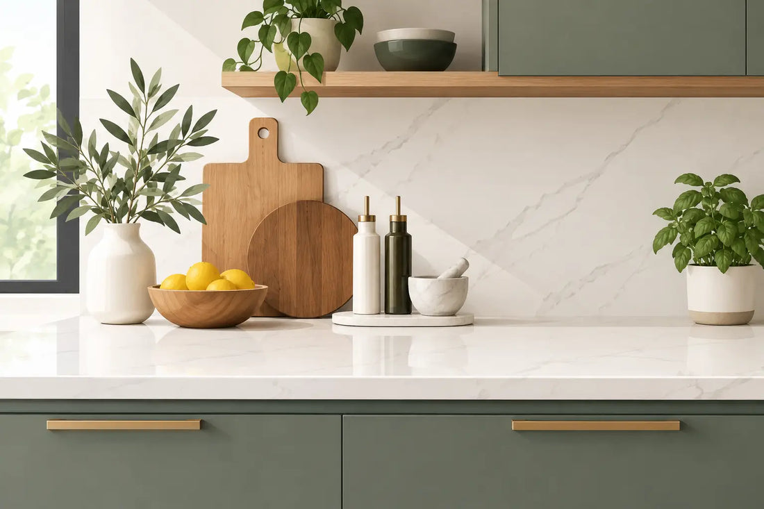 A Guide to Kitchen Countertop Styling That Works
