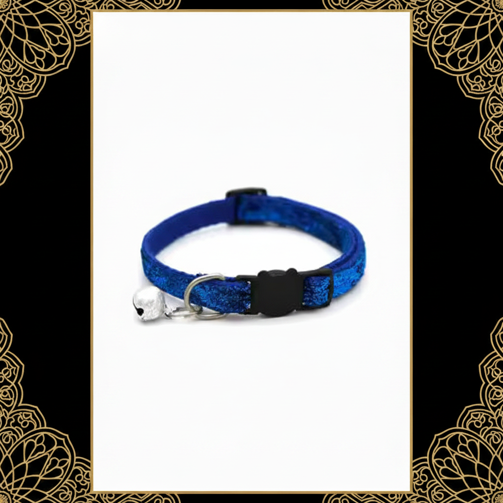 Adjustable Colorful Cat Collar with Bell for Pets