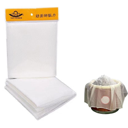 2PCS Rice NetCooking ClothSushi Rice Cooking NetRice Cooker NapkinSushi Rice Cooking NapkinReusable Commercial Rice Net Napkin
