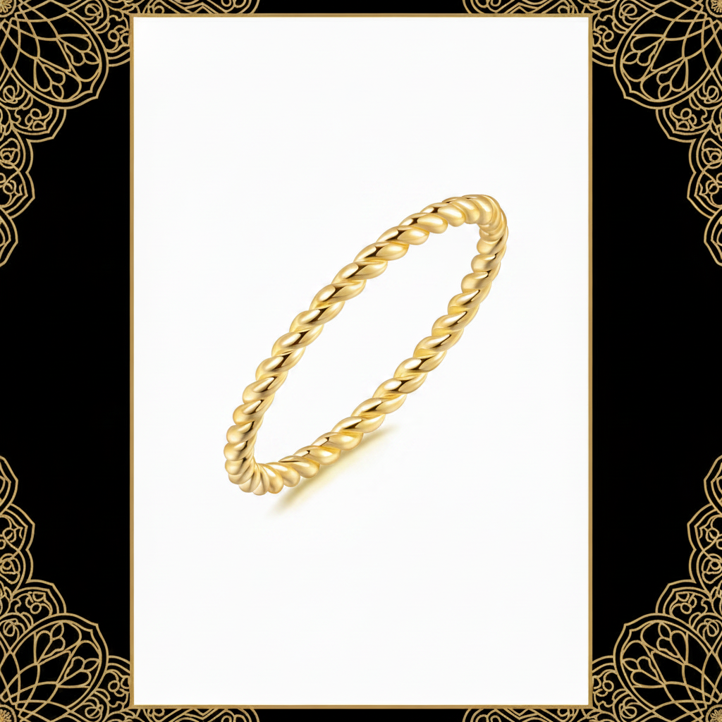LOUISE VELLA 14K Gold Rings for Women Rings for Women Non Tarnish Rings for Women Gold Beauty In Simplicity Understated Rings Gold 56789 (7)