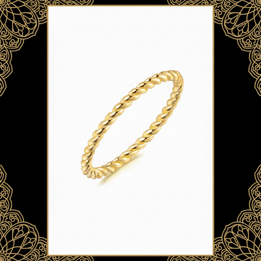 LOUISE VELLA 14K Gold Rings for Women Rings for Women Non Tarnish Rings for Women Gold Beauty In Simplicity Understated Rings Gold 56789 (7)