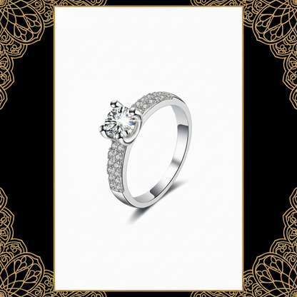 Ring, Imitation Diamond Engagement Ring