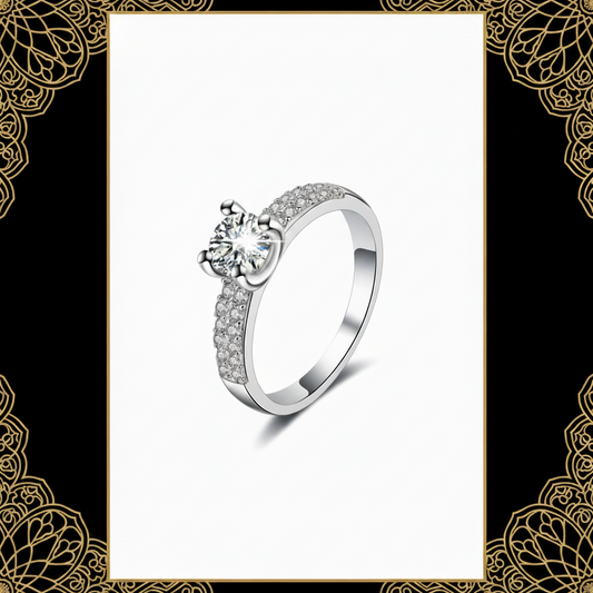 Ring, Imitation Diamond Engagement Ring
