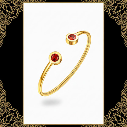 TenrSteel Womens Gold Bracelet BirthStone Bangle Bracelets for Women Gold Cuff Gold Braclets